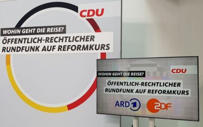 Tobias Krull bei der Diskussionsveranstaltung „Reform des Öffentlich-Rechtlichen-Rundfunks“
