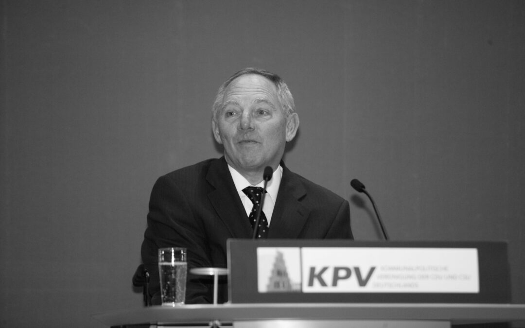 Wir trauern um Wolfgang Schäuble