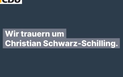 Nachruf auf Dr. Christian Schwarz-Schilling