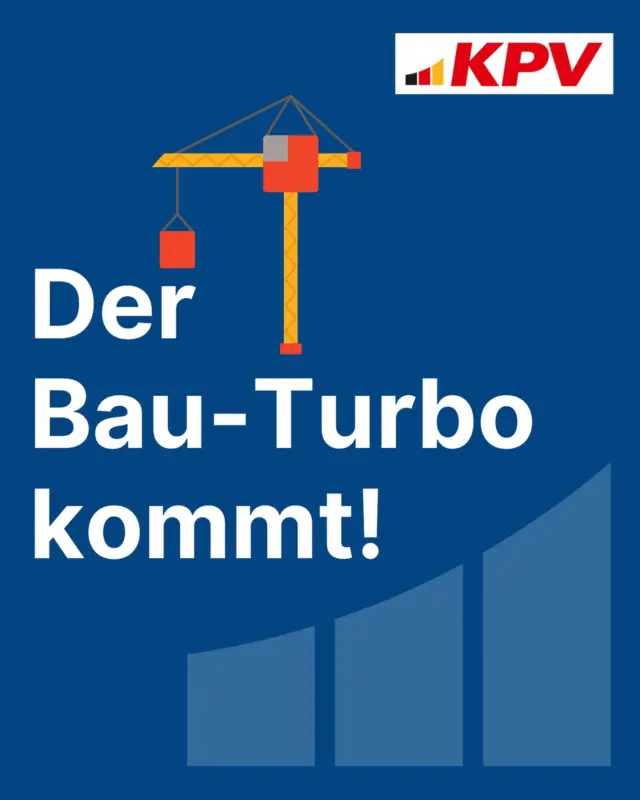 Mit dem Bau-Turbo wird den Gemeinden ermöglicht, von aufwändigen und kostentreibenden Vorschriften des Baugesetzbuches abzuweichen – neue Wohnungen können künftig ohne Aufstellung oder Änderung eines Bebauungsplans bereits nach nur zwei Monaten durch die Gemeinde genehmigt werden. Das ist ein Quantensprung! 💪🏼🏠 🏗️
Am heutigen Donnerstag hat der Bundestag in erster Lesung die Novelle des Baugesetzbuches beraten. Den sogenannten Bau-Turbo finden Sie verankert im §246e BauGB.
#kpv #starkvorort